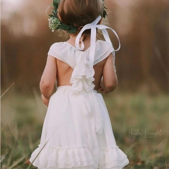 NELLIE RUFFLE MAXI DRESS -
WHITE - Picture 5 of 6